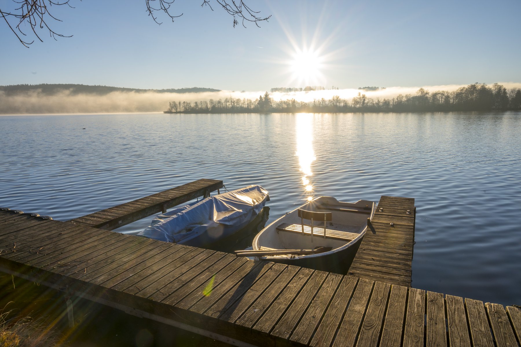 Bootssteg am Illmensee